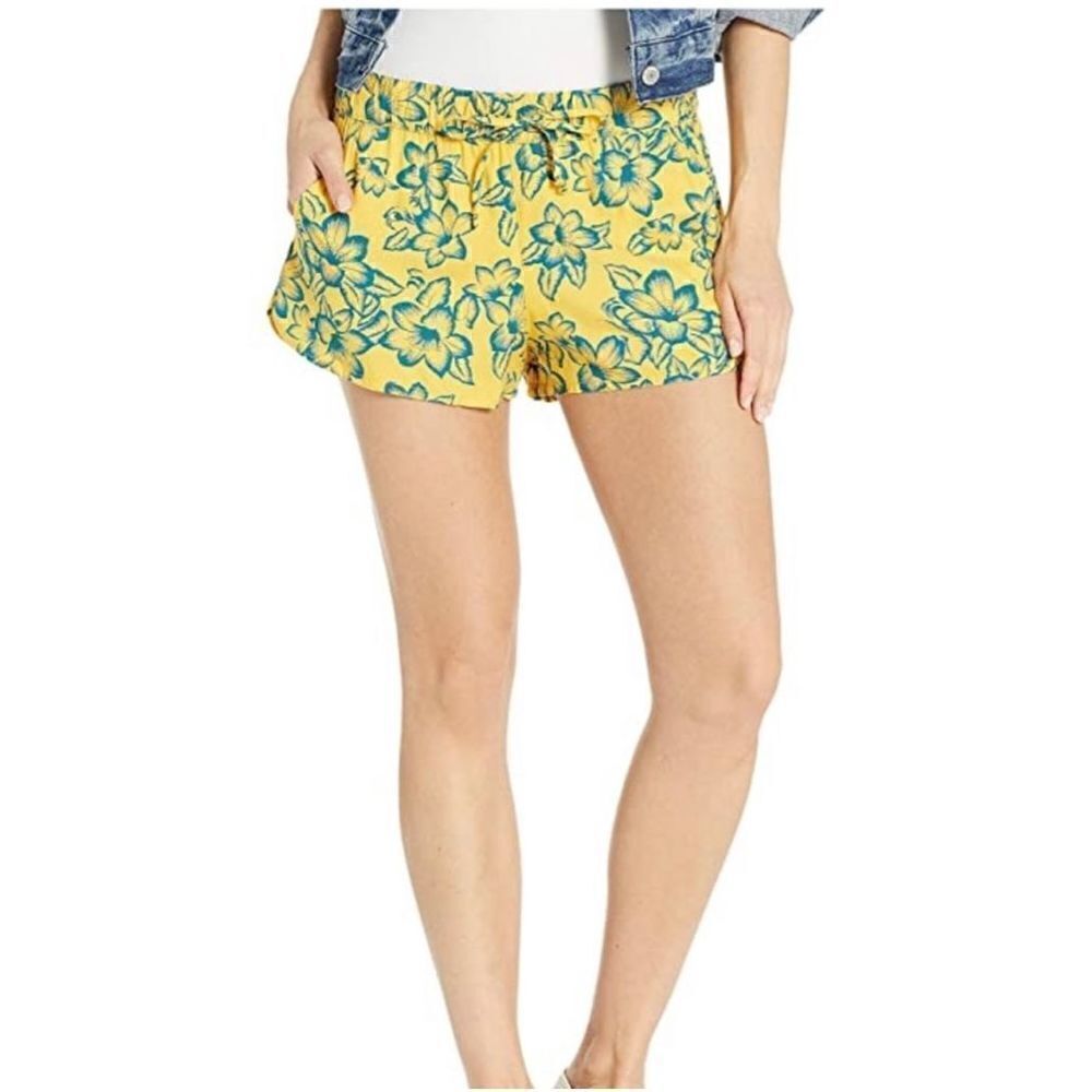 Vans Janek yellow floral shorts, Size Small‎